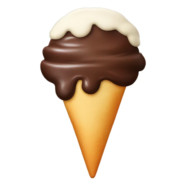 Pizza that looks like chocolate ice cream sticker