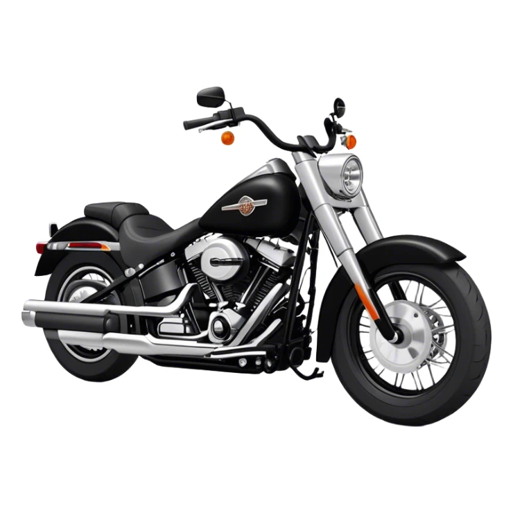 Harley-Davidson Cruiser - Harley-Davidson Softail (Model Year: 2021) (Iconic colour: Black) sticker