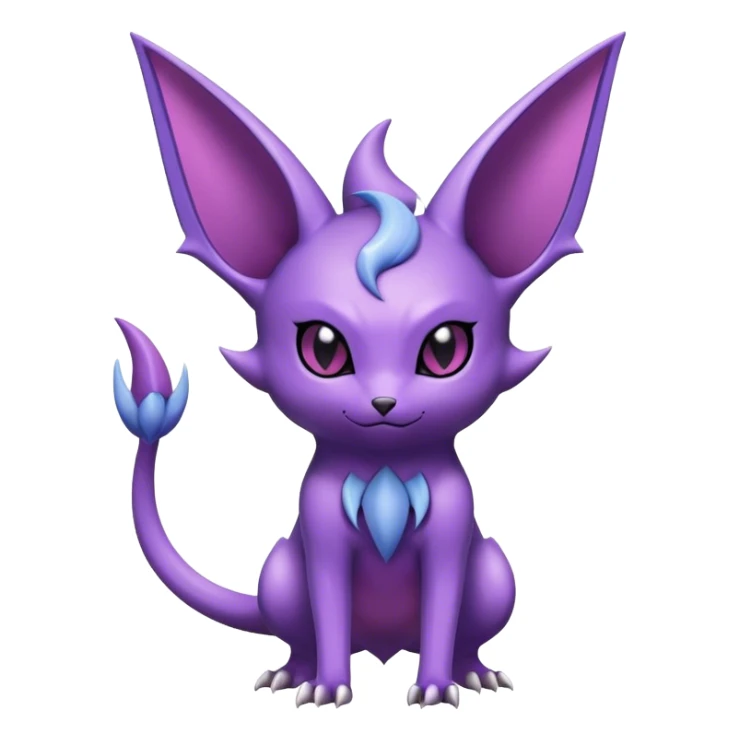 Cool Edgy Shiny Noibat-Espeon-Nidorino-hybrid  full body sticker