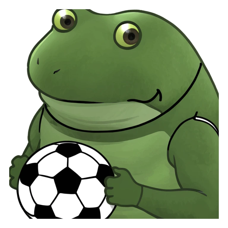 bufo in a football suit sticker