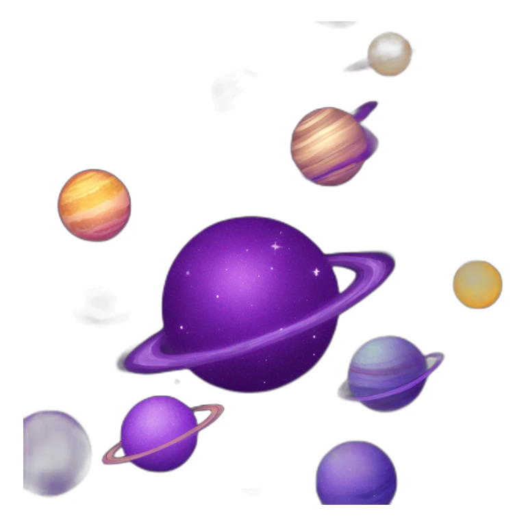 dark matter stars and moons planets and happyness dark purple glitter sticker