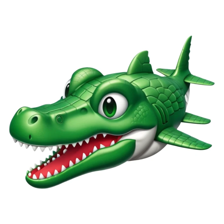 Cabeza de cocodrilo y cuerpo de avión  sticker