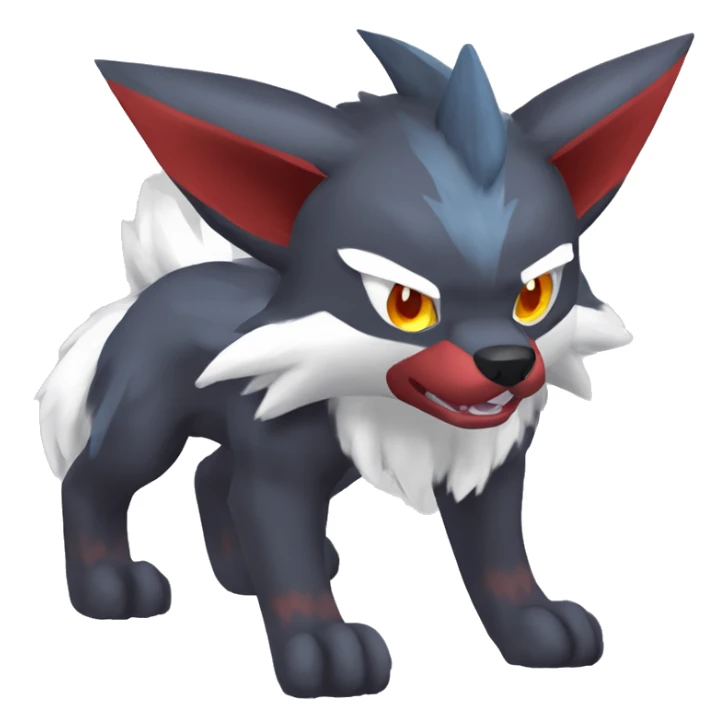  Incineroar Zoroark Lycanroc Typloshion Fakemon sticker