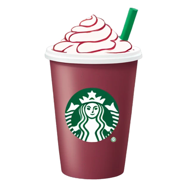 A venti Starbucks cup filled with strawberry açaí  sticker