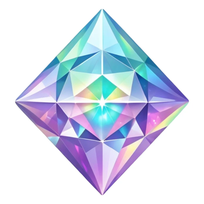 hd detailed glittering holographic star shaped diamond sticker