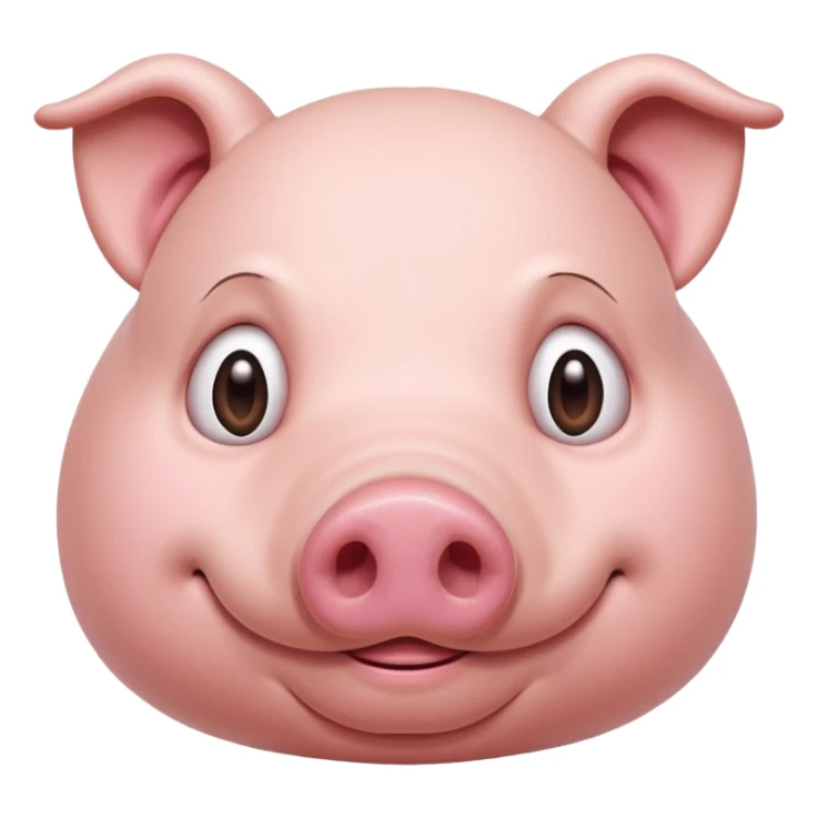 Female Pig with Big Stomach and Lazy sticker