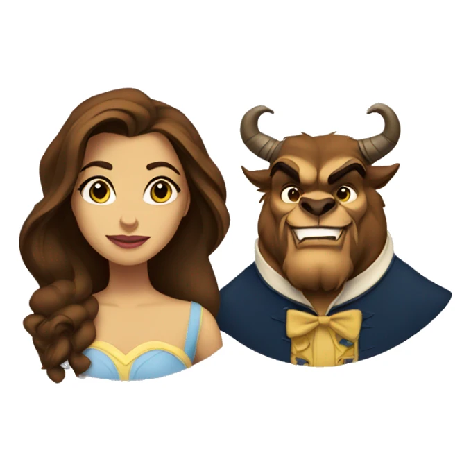 Beauty and the beast  sticker