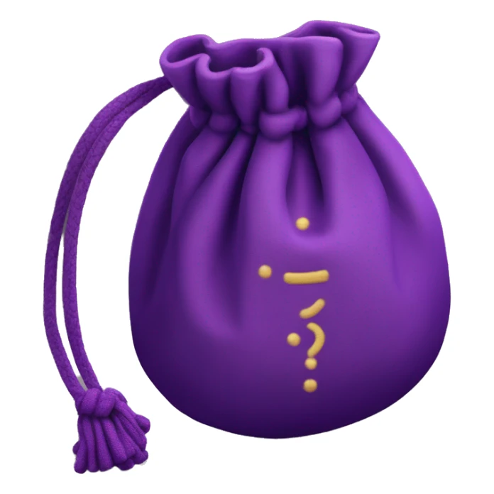 Hermione's Mokeskin Pouch is a small, violet, drawstring bag. It's compact, fitting in the palm of a hand, with a nondescript violet color, but its magical properties allow it to hold numerous items without enlarging. sticker