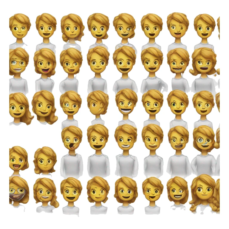 créer 4 emoji pour désigner 4 niveau de grade  sticker