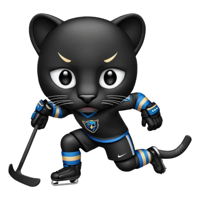 Panther hockey emoji sticker