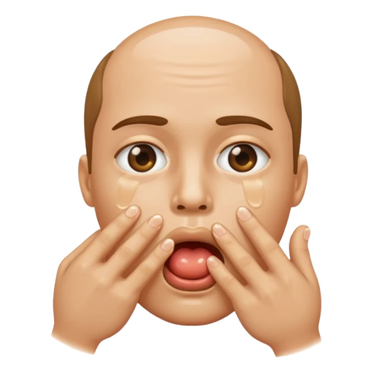 fingers inside mouth saliva sticker