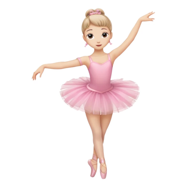 Girl ballerina emoji 2 legs sticker