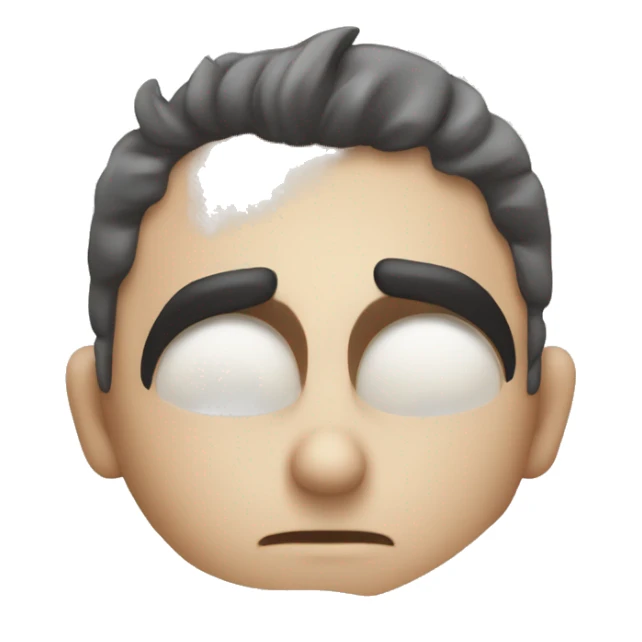 hand over eyebrows searching for something straight ahead in the distance  sticker