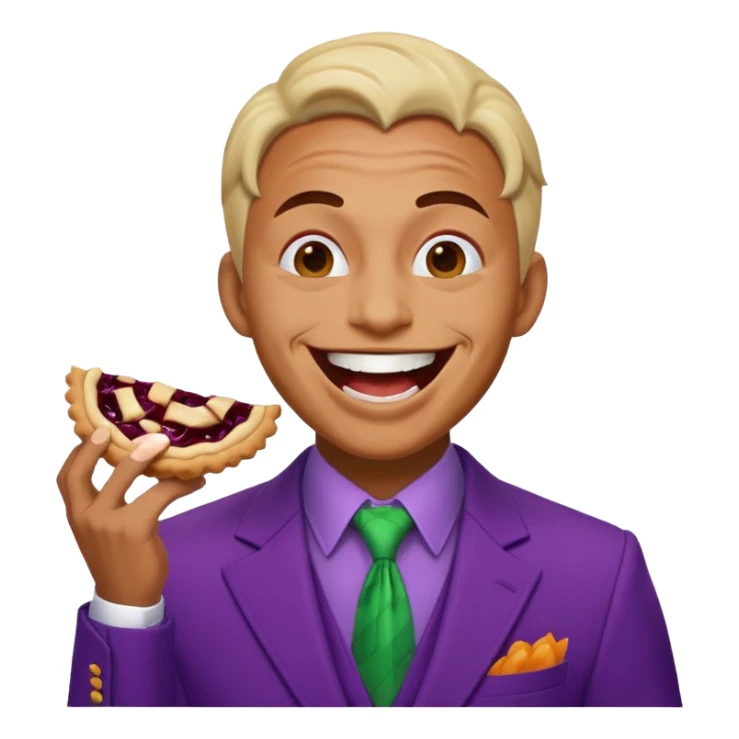 Homem aranha levando torta na cara de coringa  sticker