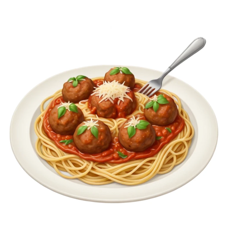 Plate of Italian spaghetti  sticker