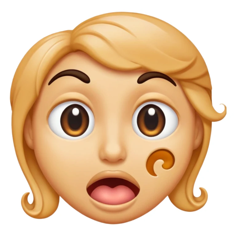 Swirly eyes drooling sticker