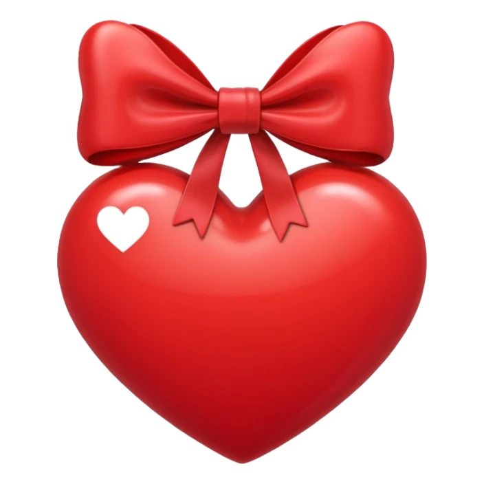 Heart with bow  sticker