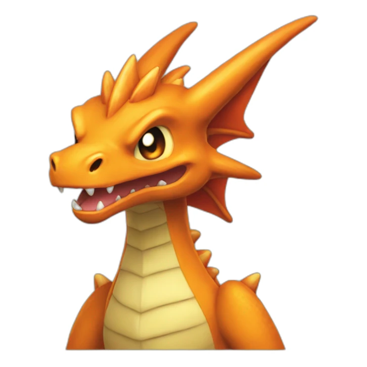 Pokemon dracaufeu gros dragon orange sticker