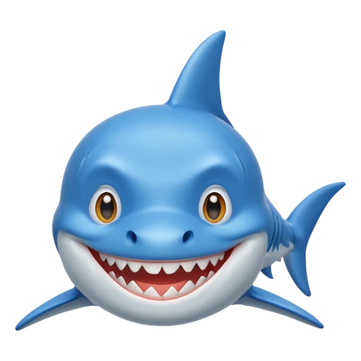 Shark friends with hair sticker