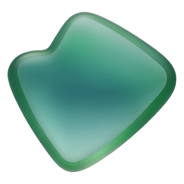 green and teal sea glass with smooth but sharp edges sticker