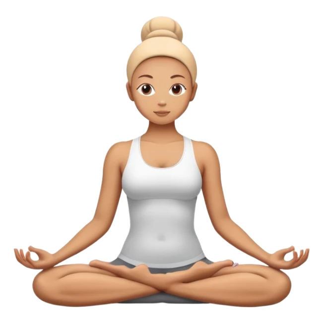 person in yoga lotus position meditation pose sticker