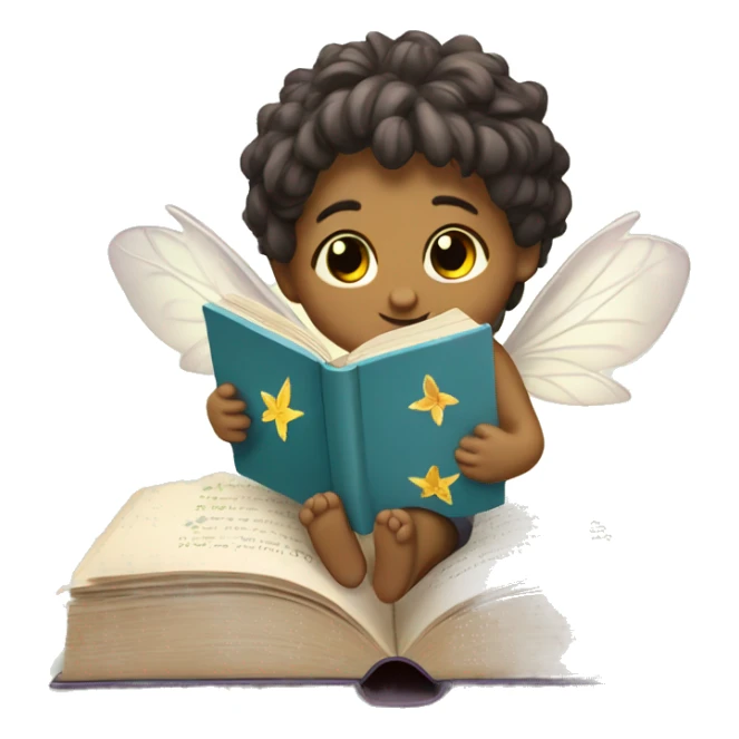 Cute book with fairies  sticker