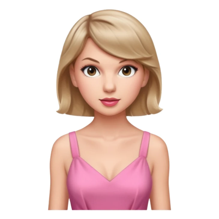 Taylor swift pink dress sticker