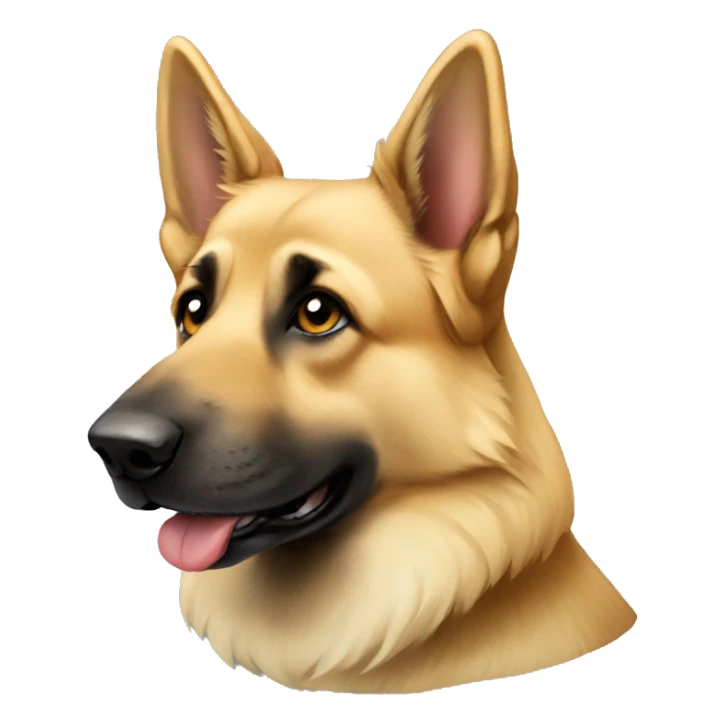 Blonde German Shepard sticker