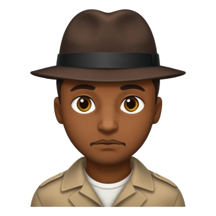 Criminal daddy with brown skin and dark eyes sticker