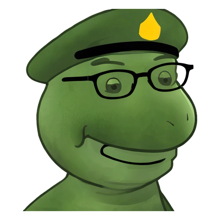 smiling portrait of a man sticker