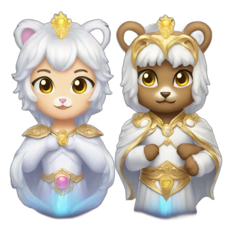 Heavenly Bear of power vs Kitty cat of destiny sticker