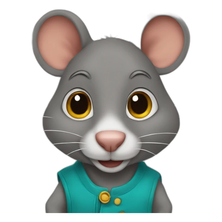 un rat tenant un drapeaux marocain sticker