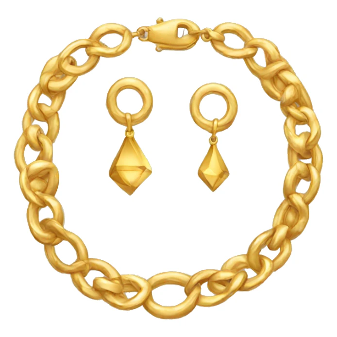 golden jewelry sticker