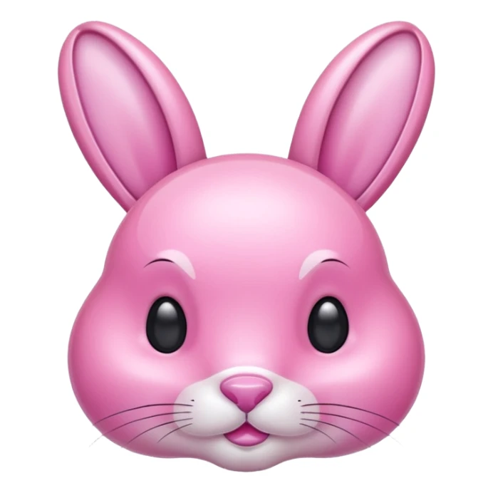 crystal bunny pink sticker