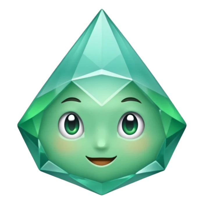 Diamante verde água sticker