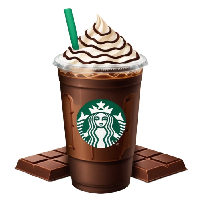 Starbucks iced coffee with Dubai chocolate bar sticker