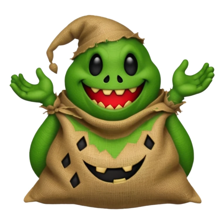 create Oogie boogie From nightmare before Christmas As Emojis that don’t already exists. sticker