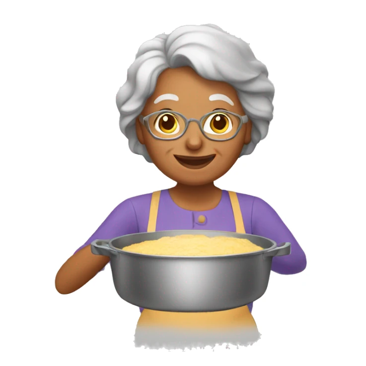 grandmother bakes paska sticker