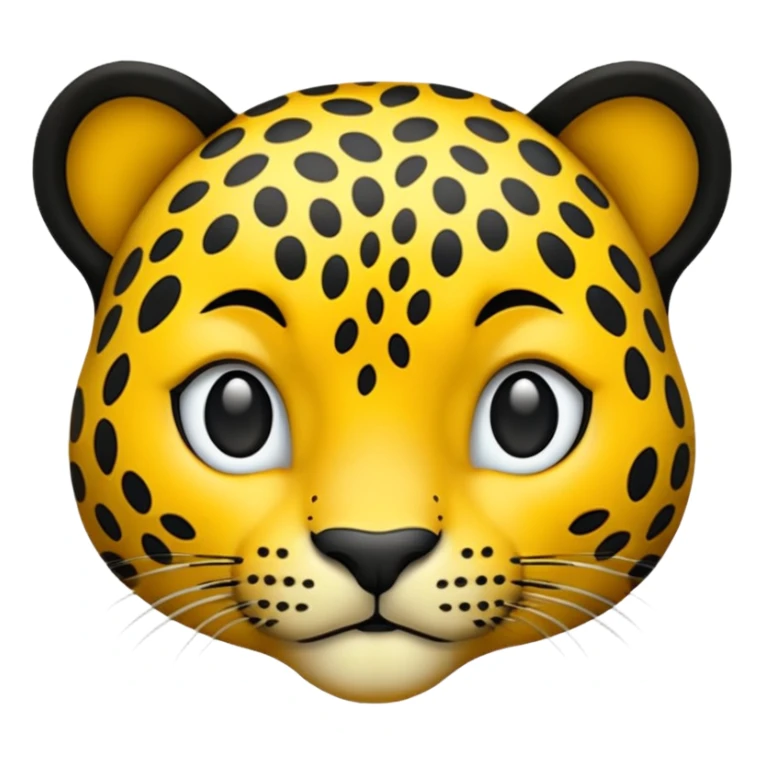 a leapord cheetah print emoji sticker