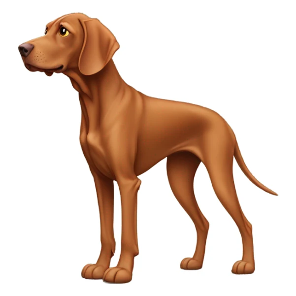 Hungarian vizsla wearing crocs sticker