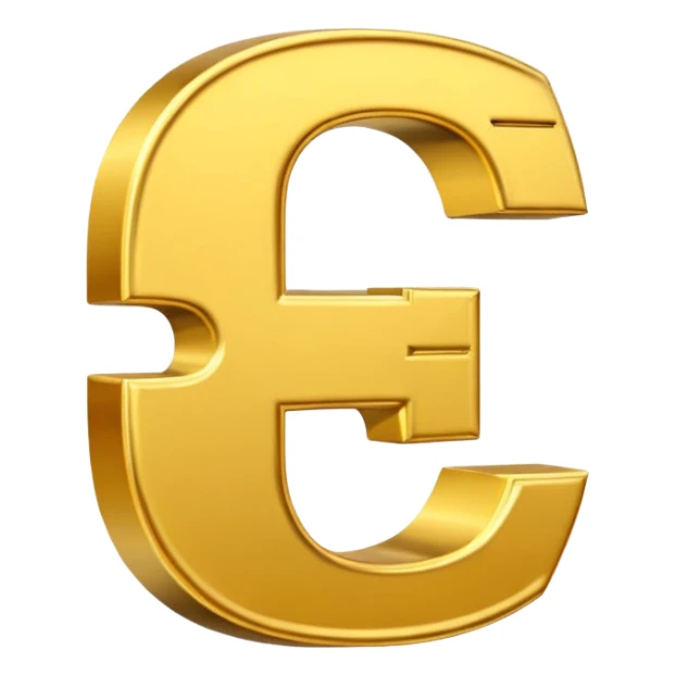 Symbole de currency en or en forme de lettre F précise, seul, 3D, brillant, style emoji simple et lisible sur fond uni. pas une autre lettre

Fcoins sticker