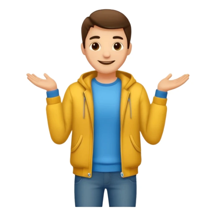 Homme exécutant des tâches saisonnières sticker