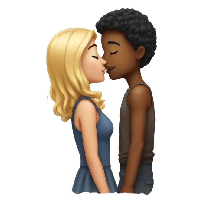 Girl kiss girl sticker