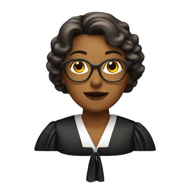 woman judge sticker