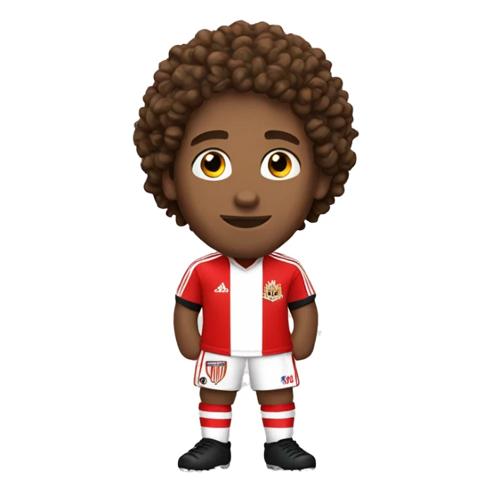 Sunderland football player brown curly hair sticker