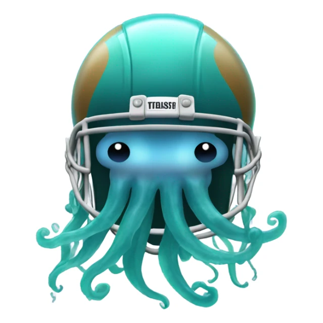 Angry jellyfish patriots football player sticker