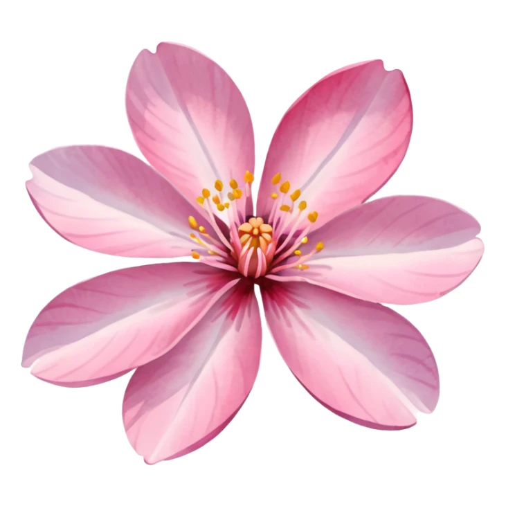 sakura flower with a watercolor effect sticker