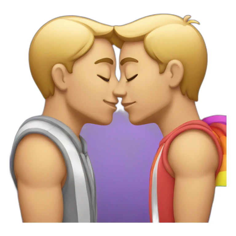 Gay kissing at Pride sticker