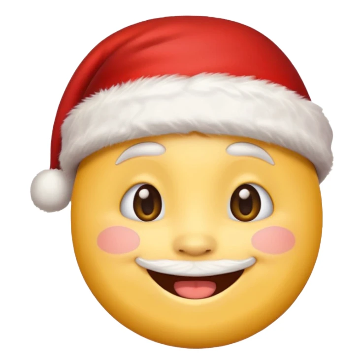 Cute christmas emoji sticker