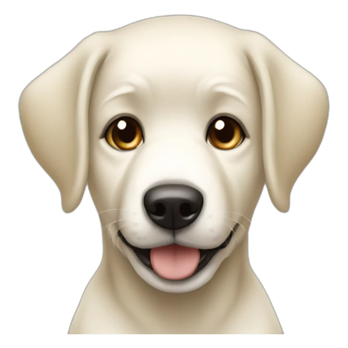 Brunette Girl blonde boy White dog sticker